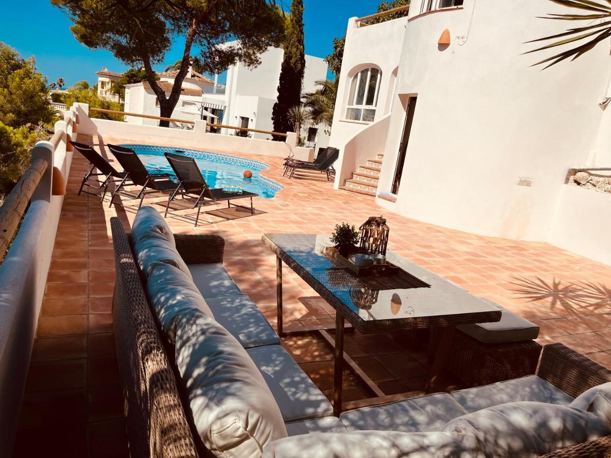 Ibiza Dream Villa Denia, Seaview, Pool, Bbq, Airco, Wifi Exterior foto