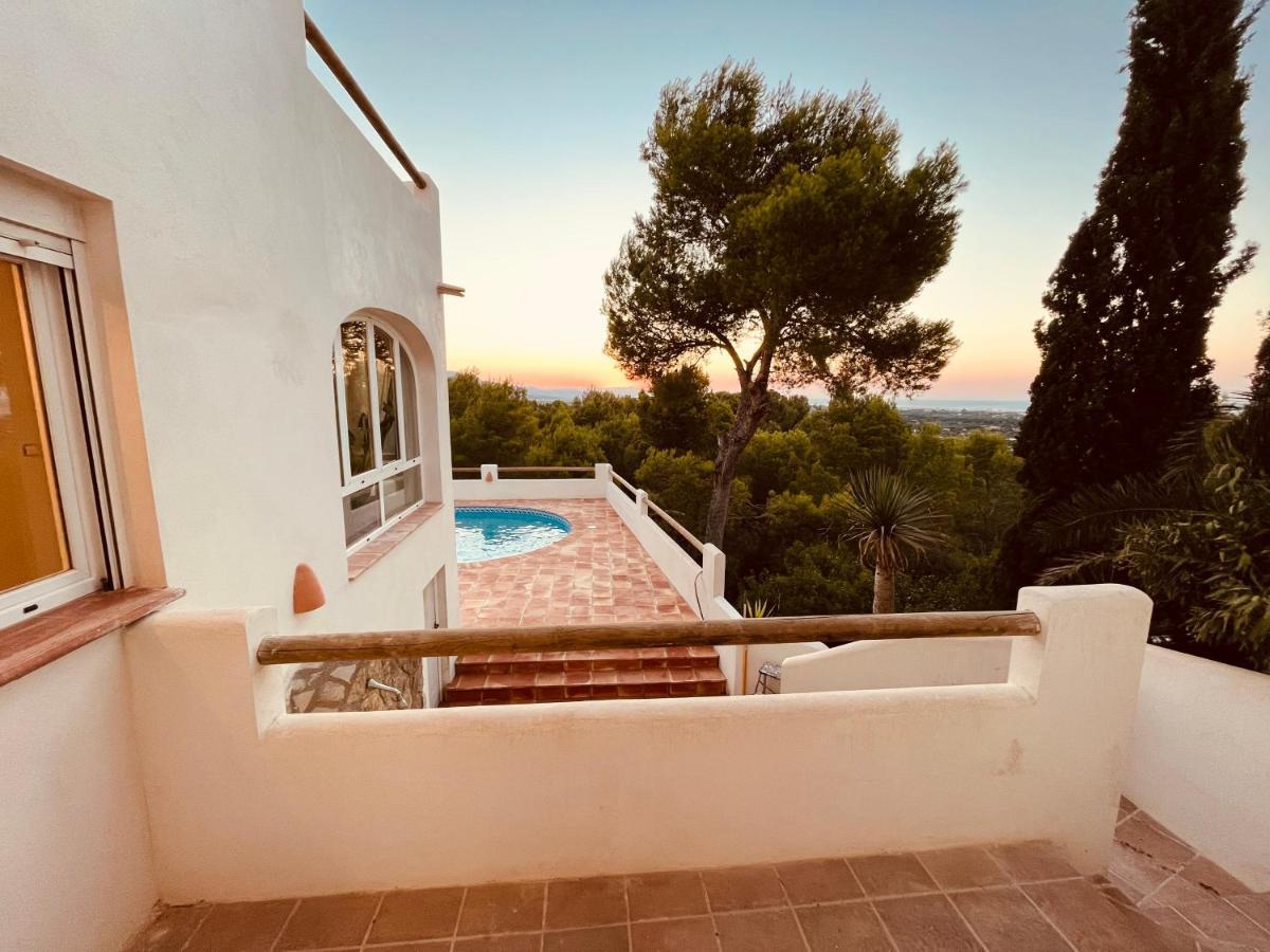 Ibiza Dream Villa Denia, Seaview, Pool, Bbq, Airco, Wifi Exterior foto